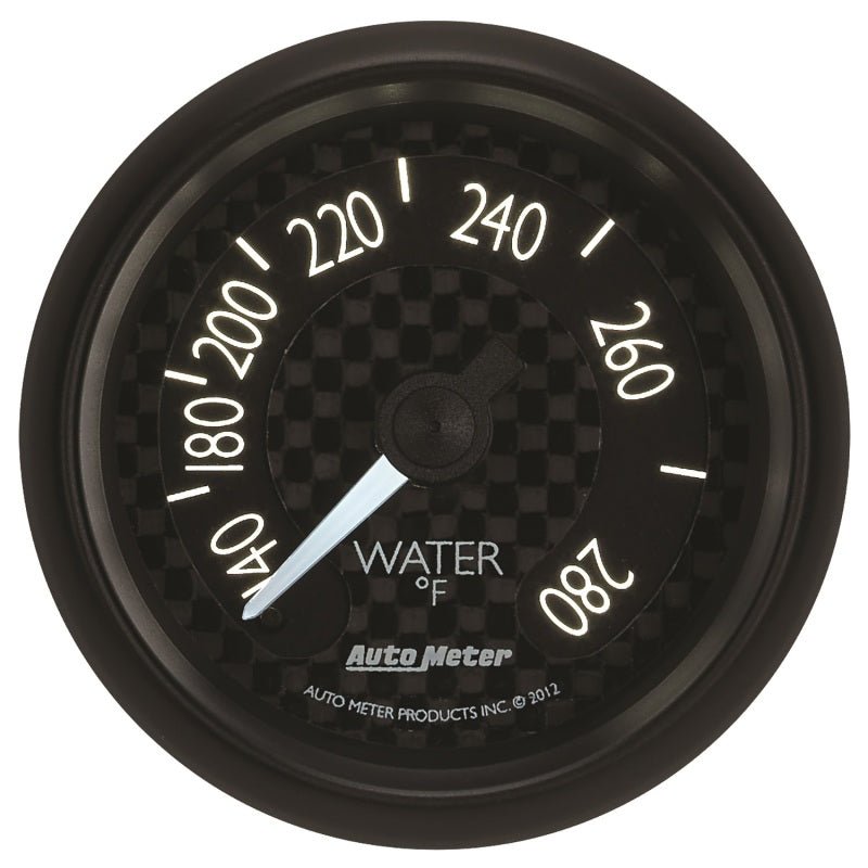 AutoMeter - Autometer GT Series 52mm Mechanical 140-280 Deg F Water Temperature Gauge - Demon Performance