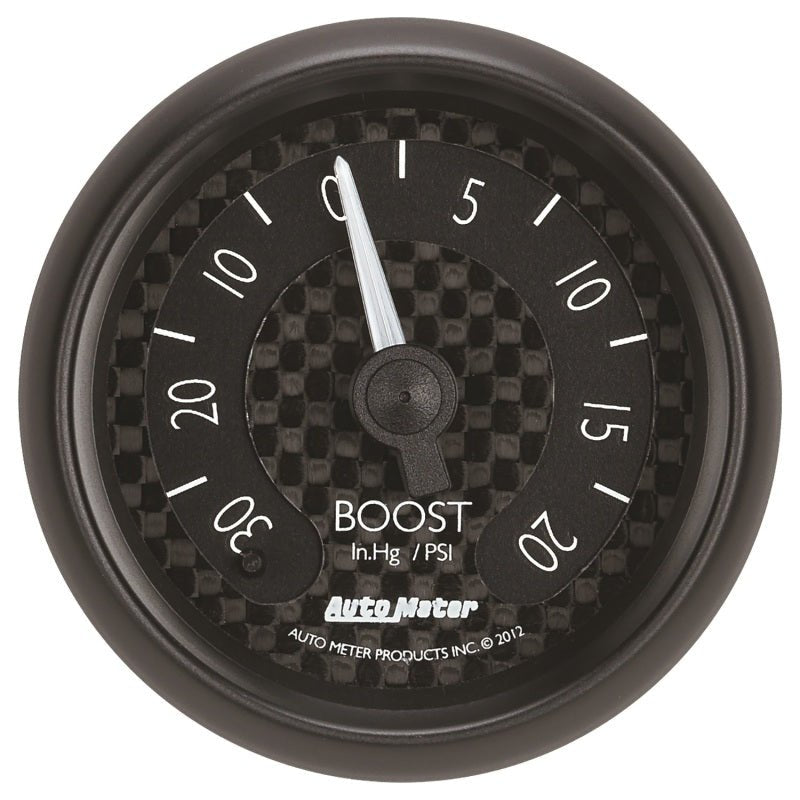 AutoMeter - Autometer GT Series 52mm Mechanicl 30 In Hg/20 psi Vacuum/Boost Gauge - Demon Performance
