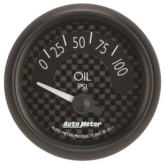 AutoMeter - Autometer GT Series 52mm Short Sweep Electronic 0-100 psi Oil Pressure - Demon Performance
