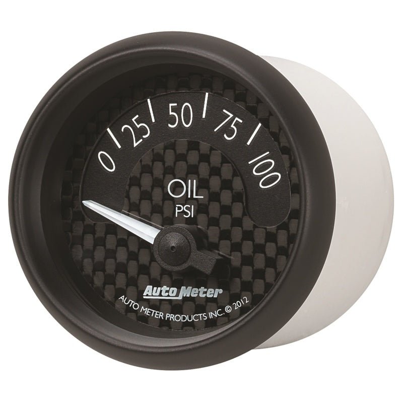 AutoMeter - Autometer GT Series 52mm Short Sweep Electronic 0-100 psi Oil Pressure - Demon Performance