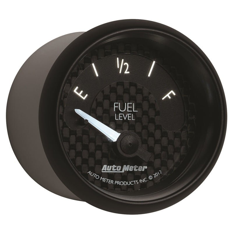 AutoMeter - Autometer GT Series 52mm Short Sweep Electronic 240-33 ohms Fuel Level (For use w/ 3262) - Demon Performance