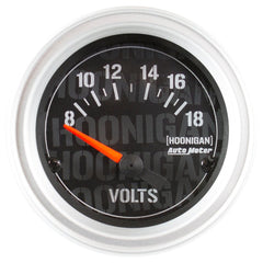 AutoMeter - Autometer Hoonigan 52mm 18 Volt Full Electronic Voltage Gauge - Demon Performance