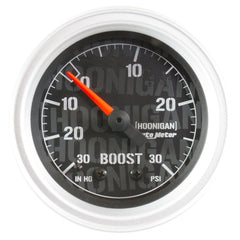 AutoMeter - Autometer Hoonigan 52mm 30 PSI Mechanical Vacuum/Boost Gauge - Demon Performance