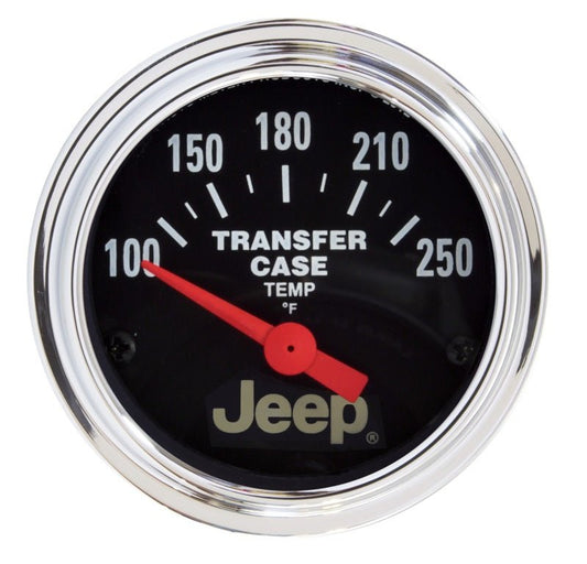AutoMeter - Autometer Jeep 52.4mm Short Sweep Electronic 100-250 Def F Transfer Case Temperature Gauge - Demon Performance