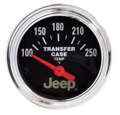 AutoMeter - Autometer Jeep 52.4mm Short Sweep Electronic 100-250 Def F Transfer Case Temperature Gauge - Demon Performance