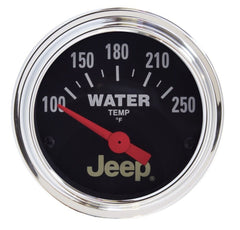 AutoMeter - Autometer Jeep 52mm 100-250 Deg F Short Sweep Electronic Water Temperature Gauge - Demon Performance