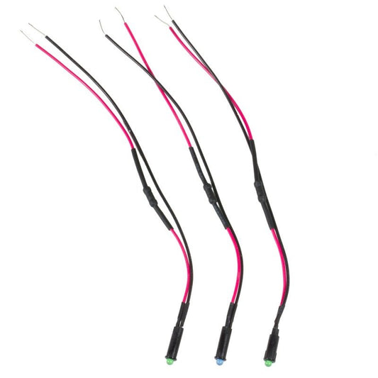 AutoMeter - Autometer LED Indicator Light Kit 5/32in. (2 Green, 1 Blue) - Demon Performance