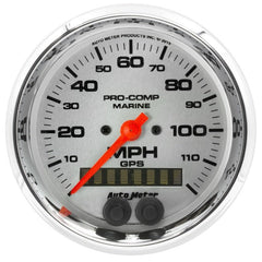AutoMeter - Autometer Marine Chrome Ultra-Lite 3-3/8in 120MPH GPS Speedometer Gauge - Demon Performance