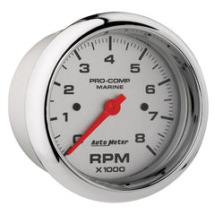 AutoMeter - Autometer Marine Chrome Ultra-Lite 3-3/8in 8k RPM Tachometer Gauge - Demon Performance