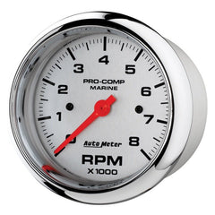 AutoMeter - Autometer Marine Chrome Ultra-Lite 3-3/8in 8k RPM Tachometer Gauge - Demon Performance