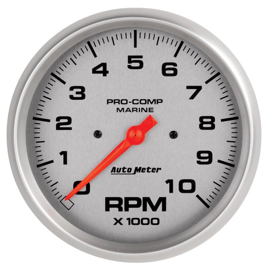 AutoMeter - Autometer Marine Silver Ultra-Lite 5in 10K RPM In-Dash Tachometer Gauge - Demon Performance