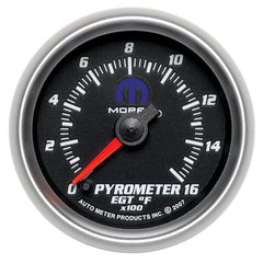 AutoMeter - Autometer Mopar 2-1/16in 1600 Degree Digital Stepper Motor Pyrometer (EGT) Gauge - Black - Demon Performance