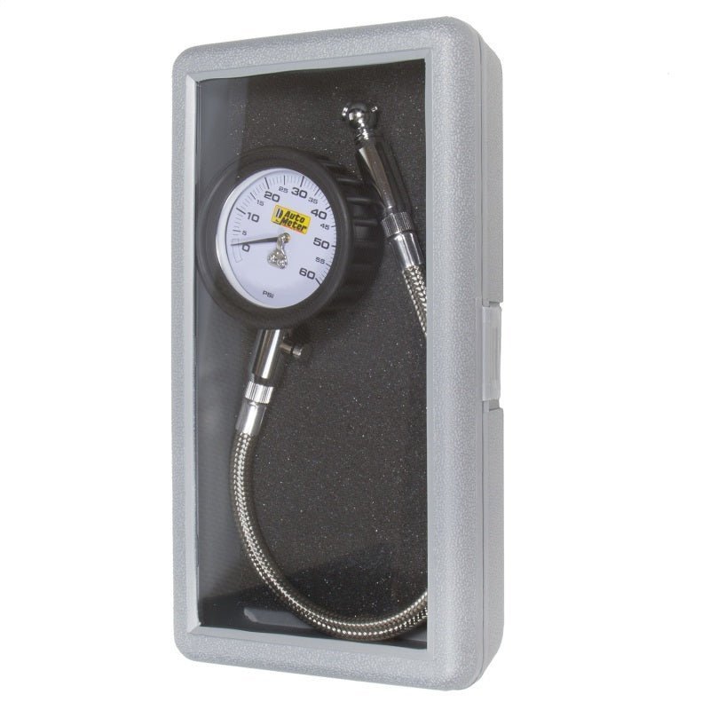 AutoMeter - Autometer NASCAR Performance 60PSI Lo-Pressure Tire Pressure Gauge - Demon Performance