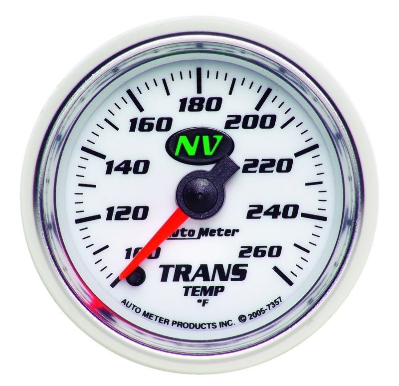 AutoMeter - Autometer NV 2-1/16in 100-260 Deg F Digital Stepper Motor Transmission Temp Gauge - Demon Performance