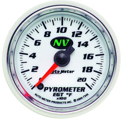 AutoMeter - Autometer NV 52mm 0-2000 Deg F Digital Stepper Motor Pyrometer Gauge - Demon Performance