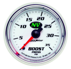 AutoMeter - Autometer NV 52mm 0-35 PSI Boost Mechanical Gauge - Demon Performance