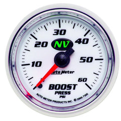 AutoMeter - Autometer NV 52mm 0-60 PSI Boost Mechanical Gauge - Demon Performance