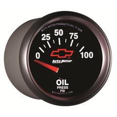 AutoMeter - Autometer Oil Pressure 2-1/16, 0-100 PSI - Red Bowtie - Demon Performance