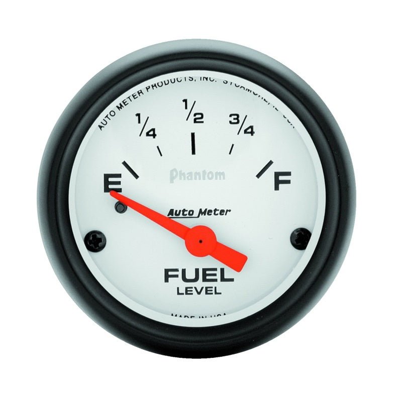 AutoMeter - Autometer Phantom 2-1/16 inch Fuel Level Gauge - Demon Performance