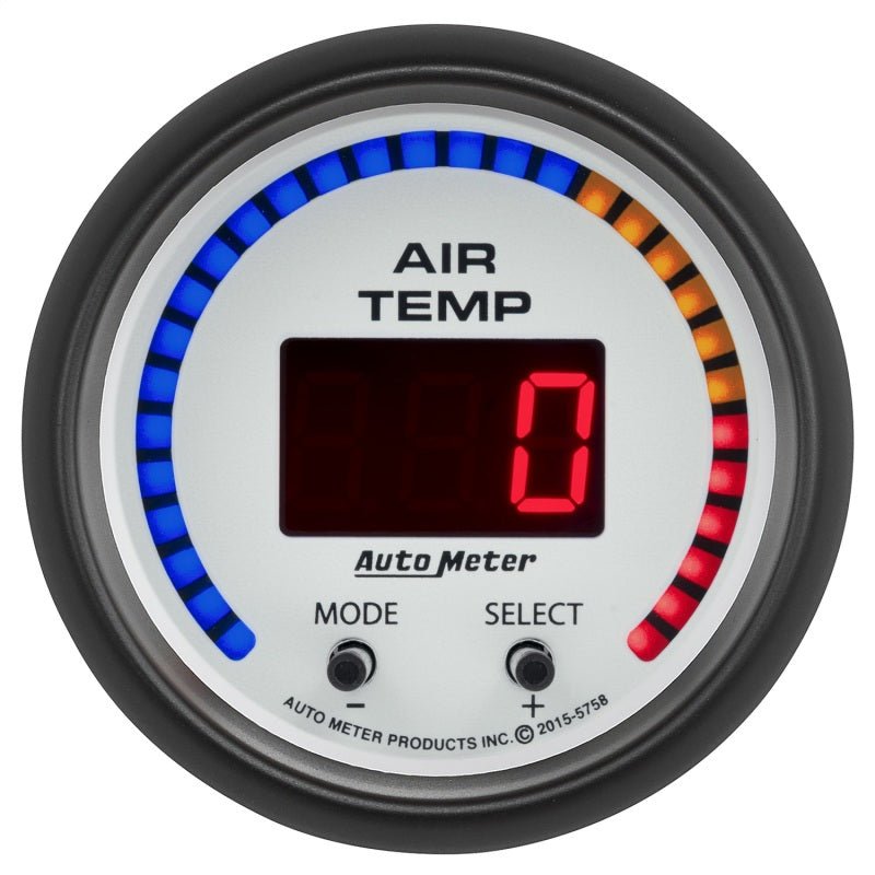 AutoMeter - Autometer Phantom 2-1/16in 0-300 Degree F Digital Dual Air Temp Gauge - Demon Performance