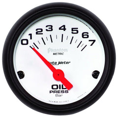 AutoMeter - Autometer Phantom 2-1/16in 0-7 BAR Electric Oil Pressure Gauge - Demon Performance