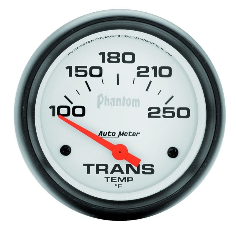 AutoMeter - Autometer Phantom 2-5/8in 100-250 Degree F Electric Transmission Temp Gauge - Demon Performance