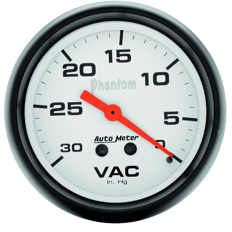 AutoMeter - Autometer Phantom 2 5/8in Phantom Mechanical Vacuum Gauge - Demon Performance