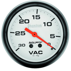 AutoMeter - Autometer Phantom 2 5/8in Phantom Mechanical Vacuum Gauge - Demon Performance