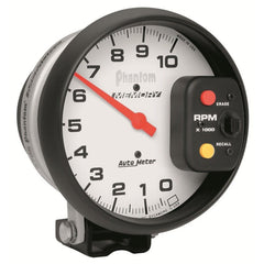 AutoMeter - Autometer Phantom 5 inch 10,000RPM Tachometer w/ Memory - Demon Performance