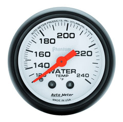 AutoMeter - Autometer Phantom 52mm 120-240 Deg F Mechanical Water Temp Gauge - Demon Performance