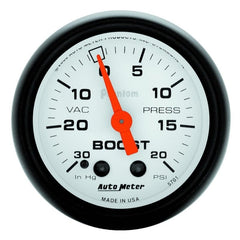 AutoMeter - Autometer Phantom 52mm 30in HG.-Vac/20PSI Mechanical Vacuum/Boost Gauge - Demon Performance