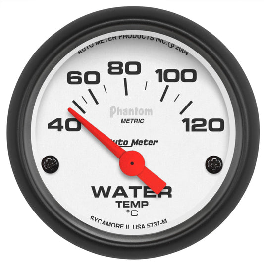 AutoMeter - Autometer Phantom 52mm 40-120 Deg C Electronic Water Temp Gauge - Demon Performance