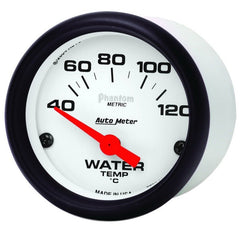 AutoMeter - Autometer Phantom 52mm 40-120 Deg C Electronic Water Temp Gauge - Demon Performance