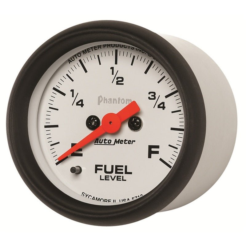AutoMeter - Autometer Phantom 52mm Full Sweep Electronic Fuel Level Programmable Empty-Full Range - Demon Performance