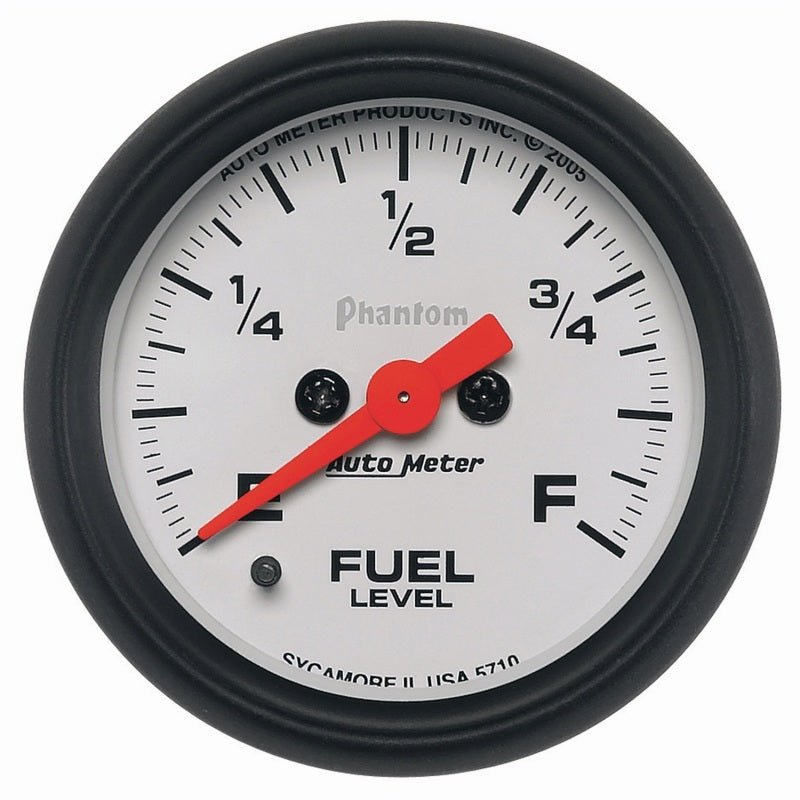 AutoMeter - Autometer Phantom 52mm Full Sweep Electronic Fuel Level Programmable Empty-Full Range - Demon Performance