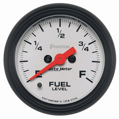 AutoMeter - Autometer Phantom 52mm Full Sweep Electronic Fuel Level Programmable Empty-Full Range - Demon Performance