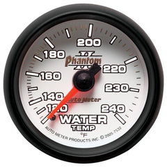 AutoMeter - Autometer Phantom II 2-1/16in 120-240 Degree F Mechanical Water Temp Gauge - Demon Performance