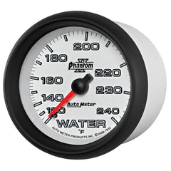 AutoMeter - Autometer Phantom II 2-5/8in 120-240 Degree F Mechanical Water Gauge - Demon Performance