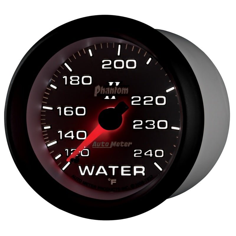 AutoMeter - Autometer Phantom II 2-5/8in 120-240 Degree F Mechanical Water Gauge - Demon Performance
