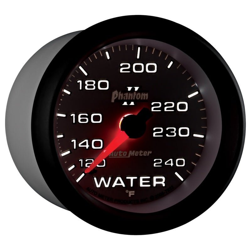 AutoMeter - Autometer Phantom II 2-5/8in 120-240 Degree F Mechanical Water Gauge - Demon Performance