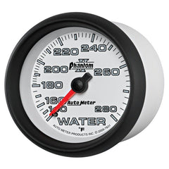 AutoMeter - Autometer Phantom II 2-5/8in 140-280 Degree F Mechanical Water Gauge - Demon Performance