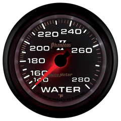 AutoMeter - Autometer Phantom II 2-5/8in 140-280 Degree F Mechanical Water Gauge - Demon Performance