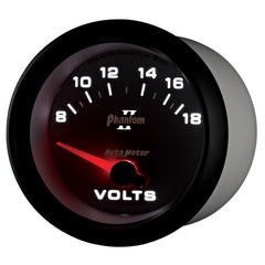 AutoMeter - Autometer Phantom II 2-5/8in 18V Electric Voltmeter Gauge - Demon Performance