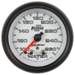 AutoMeter - Autometer Phantom II 2-5/8in 260 Degree F Mechanical Water Gauge - Demon Performance