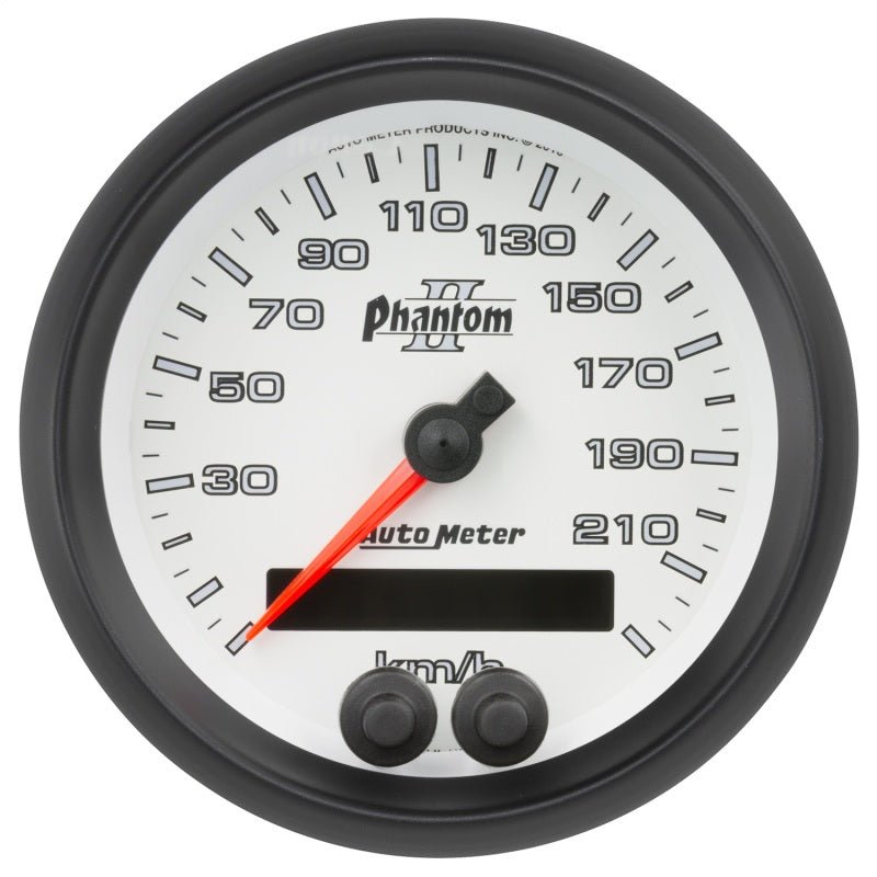 AutoMeter - Autometer Phantom II 3-3/8in 0-225KM/H (GPS) Speedometer Gauge - Demon Performance