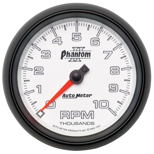 AutoMeter - Autometer Phantom II 3-3/8in 10000 RPM In-Dash Tachometer - Demon Performance