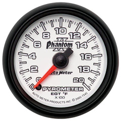AutoMeter - Autometer Phantom II 52.4mm Full Sweep Electronic 0-2000 Def F EGT/Pyrometer Gauge - Demon Performance