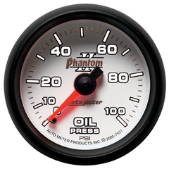 AutoMeter - Autometer Phantom II 52.4mm Mechanical 0-100psi Oil Pressure Gauge - Demon Performance