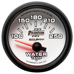 AutoMeter - Autometer Phantom II 52.4mm SSE 100-250 Deg F Water Temperature Gauge - Demon Performance