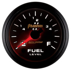 AutoMeter - Autometer Phantom II 52mm Full Sweep Electronic 0-280 ohm Fuel Level Programmable E-F Range Gauge - Demon Performance